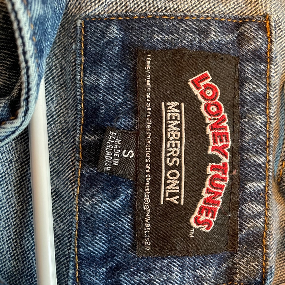 Members Only Space Jam New Legacy jean jacket
